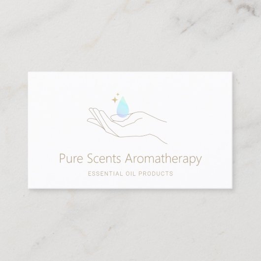 エッセンシャル油フレグランスアロマセラピー 名刺 (正面)