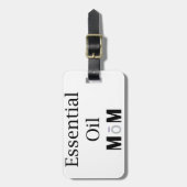 エッセンシャル油ママカスタムと文字 ラゲッジタグ (正面縦)