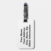 エッセンシャル油ママカスタムと文字 ラゲッジタグ (裏面縦)