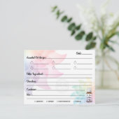 エッセンシャル油レシピはがき ポストカード (スタンド正面)