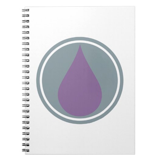 エッセンシャル油紫 ノートブック (正面)