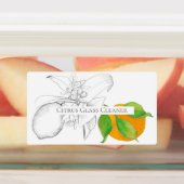 エッセンシャル油製品ラベルレモンオレンジ柑橘類 ラベル (貼付)