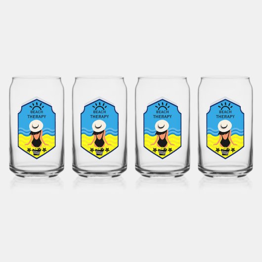 エッセンシャル サマー ビーチ ガラス缶 (正面)