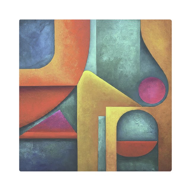 エッセンスの形状 メタルプリント (正面)