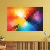 エッセンスの爆発 キャンバスプリント (インサイチュ (リビング))