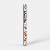 エッセンスアステカパターンII錆ブルークリーム SAMSUNG GALAXYケース (右側面)