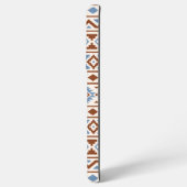 エッセンスアステカパターンII錆ブルークリーム SAMSUNG GALAXYケース (裏面横)