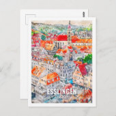 エッセンドイツ有名な旅行プレイスウォーターカラー ポストカード (正面/裏面)