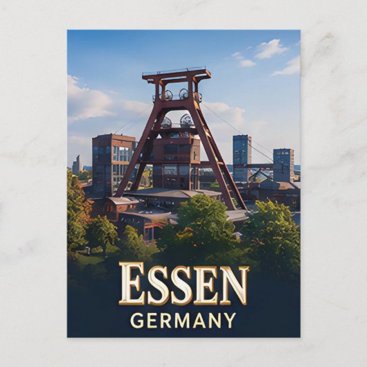 ✈️ エッセン ドイツ 旅行 ギフト 🏙️ ポストカード (正面)