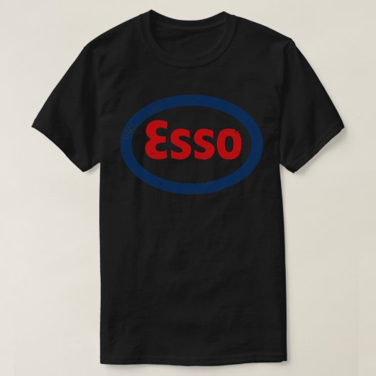 エッソヴィンテージガレージサイン Tシャツ (デザイン正面)
