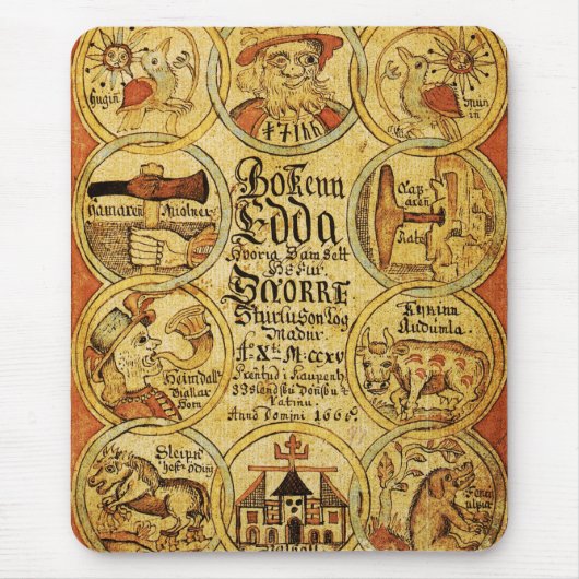 エッダの北欧神話 マウスパッド (正面)