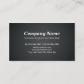 エッチモダンブラックメタルプレート建築 名刺 (裏面)