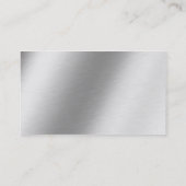エッチングされたアルミニウムデザイン 名刺 (裏面)