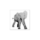 エッチングされたベビー象 ラバースタンプ (インプリント)