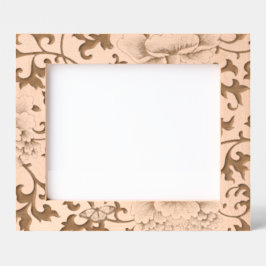 エッチングされた写真フレーム日本のフローラルパターン レーザー彫刻フレーム
