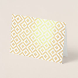 エッチングされた金ゴールドと白い蛇行 箔カード