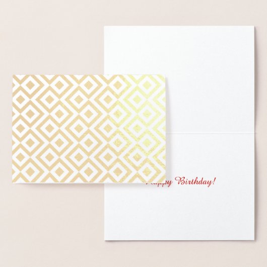 エッチングされた金ゴールドと白い蛇行 箔カード (ディスプレー)