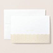 エッチングされた金中国の箔の雲グリーティングカード 箔カード (封筒付き正面)