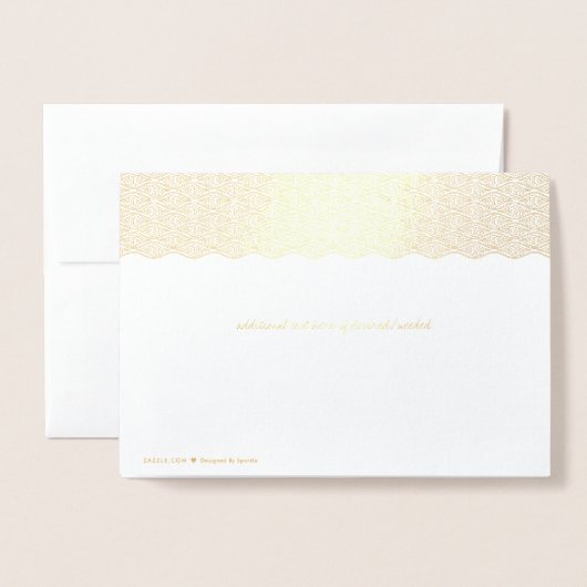 エッチングされた金中国の箔の雲グリーティングカード 箔カード (裏面封筒付き)