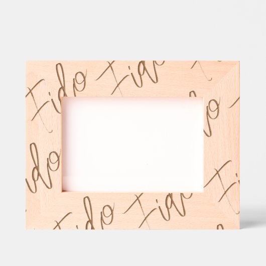 エッチングウッドペットNAMEパターンタイムレスキープサケ レーザー彫刻フレーム (正面)