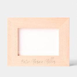 エッチングウッド名タイムレスキープサケ レーザー彫刻フレーム