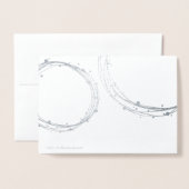 エッチングフォイル幸せハヌカー雪の泡フォトカード 箔カード (裏面封筒付き)