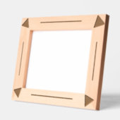 エッチングフレーム – 三角形と線 レーザー彫刻フレーム (左)