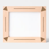 エッチングフレーム – 三角形と線 レーザー彫刻フレーム (正面)