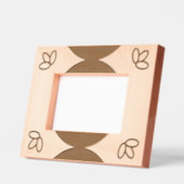 エッチングフレーム – 離れと半円 レーザー彫刻フレーム (左)