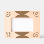 エッチングフレーム – 離れと半円 レーザー彫刻フレーム (正面)