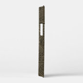 エッチングモダングンメタルグレーペイズリーフローラルパターン Case-Mate iPhoneケース (裏面 / 右)