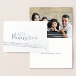 エッチング箔ハッピーハヌカー抽象芸術フォトカード 箔カード