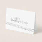 エッチング箔ハッピーハヌカー抽象芸術フォトカード 箔カード (正面)