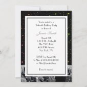 エッチングNYCスカイライン2 Rainbow Star Sweet 16 V 招待状 (裏面)