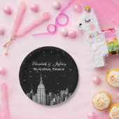 エッチングNYC ESBスカイラインスターDIY Bg ペーパープレート (パーティー)