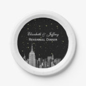エッチングNYC ESBスカイラインスターDIY Bg V2 ペーパープレート (正面)