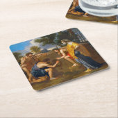 エットインアルカディアエゴプッシン スクエアペーパーコースター (アングル)