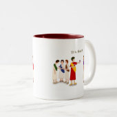 「エットゥ・ブルート?」 ジュリアス・シーザーアットアパーティー ツートーンマグカップ (正面右)