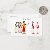 「エットゥ・ブルート?」 ジュリアス・シーザーアットアパーティー ノートカード (正面/裏面インサイチュ)