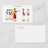 「エットゥ・ブルート?」 ジュリアス・シーザーアットアパーティー ノートカード (正面/裏面)