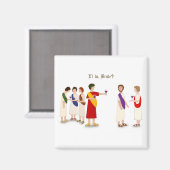 「エットゥ・ブルート？」 ジュリアス・シーザーアットアパーティー マグネット (正面/裏面)