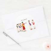 「エットゥ・ブルート？」 ジュリアス・シーザーアットアパーティー ラウンドシール (封筒)