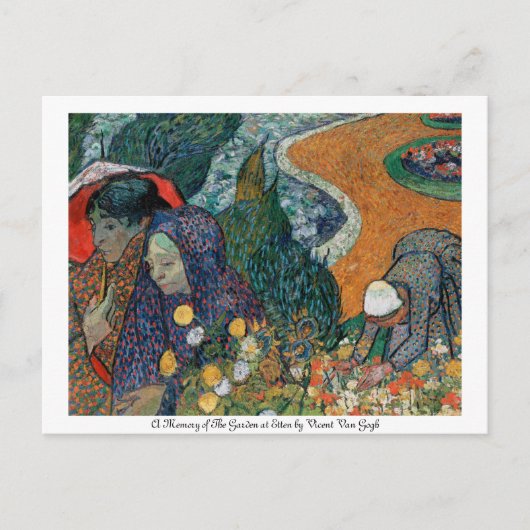 エットン葉書の庭の思い出 ポストカード (正面)