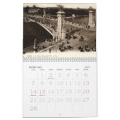 エッフェタワー、ヴィンテージPostcardsof Paris in theEa... カレンダー (2月 2027)