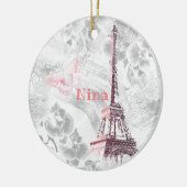 エッフェルのランを背景にした塔 セラミックオーナメント (左)