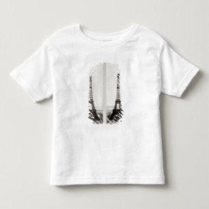 エッフェルの建築の2つの概観 トドラーTシャツ