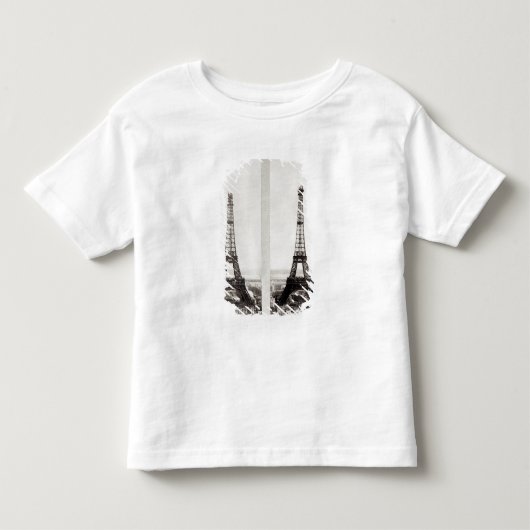 エッフェルの建築の2つの概観 トドラーTシャツ (正面)