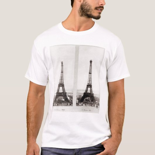 エッフェルの建築の2つの概観 Tシャツ (正面)