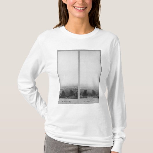 エッフェルの建築の2つの概観 Tシャツ (正面)