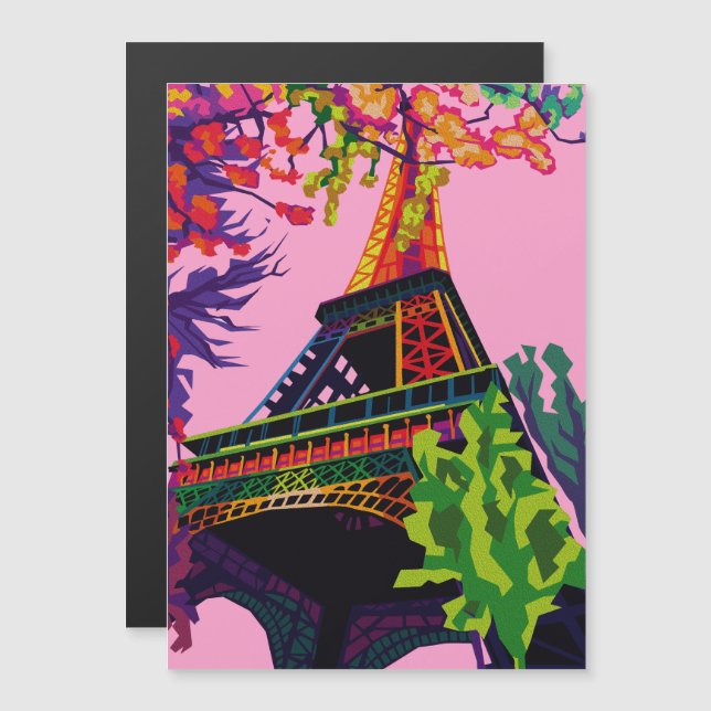 エッフェルカラフルタワーお祝い (正面/裏面)
